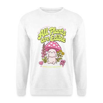 Stadtgärtnern Alle Pflanzen sind essbar - Unisex Pullover - Weiß - Vorne