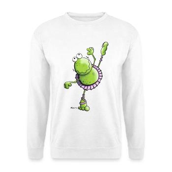 Ballett Frosch - Unisex Pullover - Weiß - Vorne