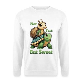 Turtle and Snail - Unisex Sweatshirt - white - Front