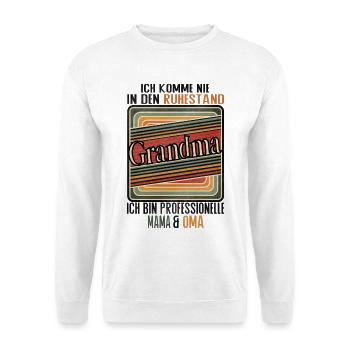Grand-mère à la retraite Grand-mère Drôle - Sweat-shirt Unisexe - blanc - Devant
