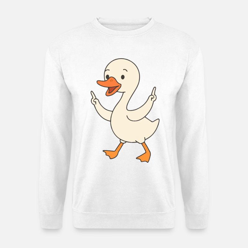 Tanzendes Schwanenküken - Unisex Pullover - Weiß