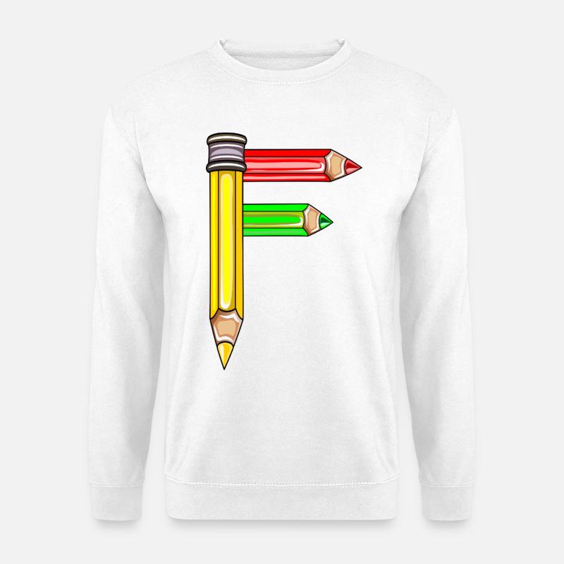 ANFANGSBUCHSTABE NAME F - Unisex Pullover - Weiß