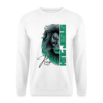King Jesus - Lion of Judah - Christian - Unisex Sweatshirt - white - Front