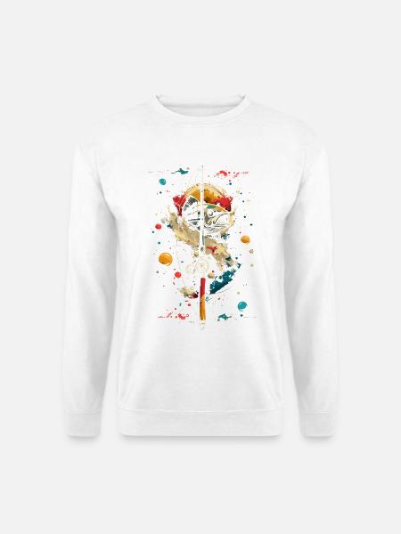 Angeln - Unisex Pullover - Weiß