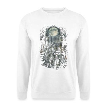 Humour gothique de cimetière - Sweat-shirt Unisexe - blanc - Devant
