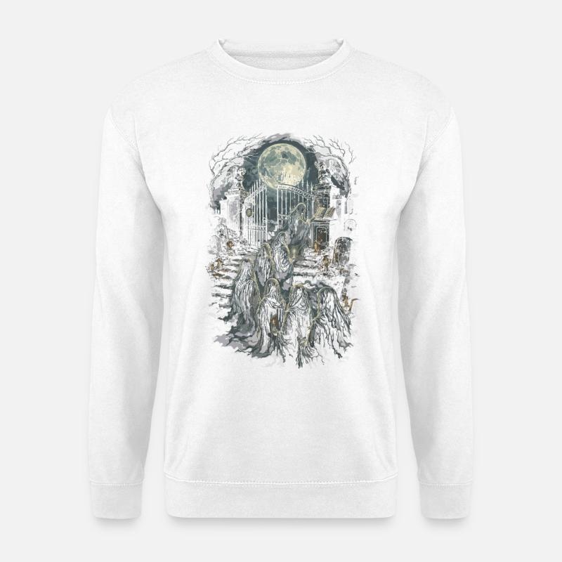 Friedhof Goth Humor - Unisex Pullover - Weiß
