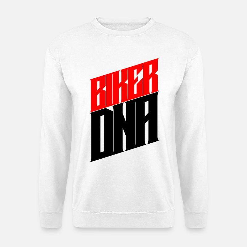 BIKER DNA - Unisex Pullover - Weiß