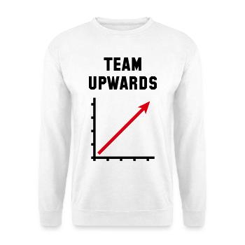 Team Upwards (Success / Progress / POS Red 2C) - Unisex Sweatshirt - white - Front