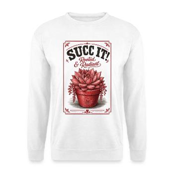 Urban Gardening Succulents Rooted Radiant - Unisex Sweatshirt - white - Front