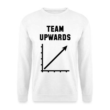 Team Upwards (Success / Progress / POS Black 1C) - Unisex Sweatshirt - white - Front