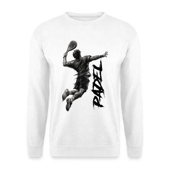 Padel - Unisex Pullover - Weiß - Vorne - Alina (178cm) & Michal (187cm)