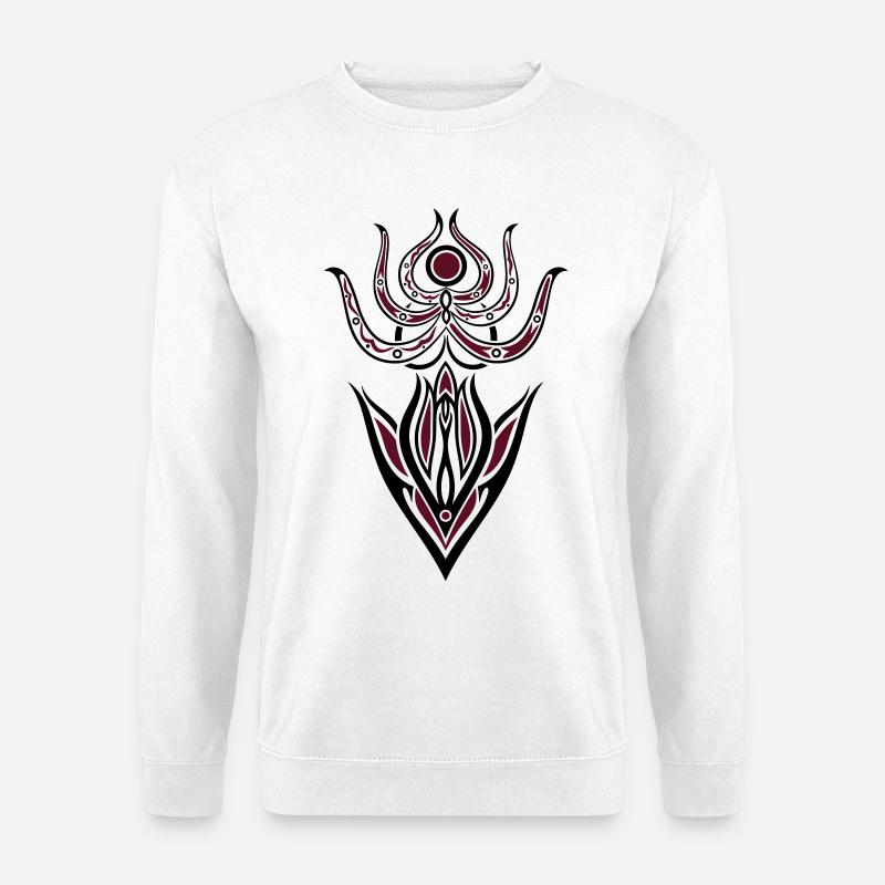 Indische Göttin, Indian goddess - Unisex Pullover - Weiß