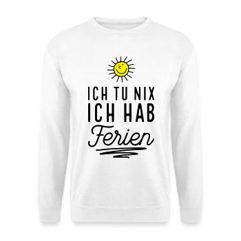 Endlich Ferien - Unisex Pullover - Weiß - Vorne