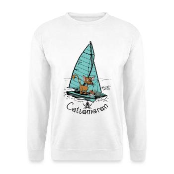 Catamaran Cat Boat - Sweat-shirt Unisexe - blanc - Devant