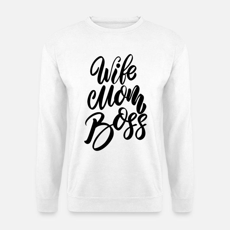 Wife Mom Chef - Unisex Pullover - Weiß