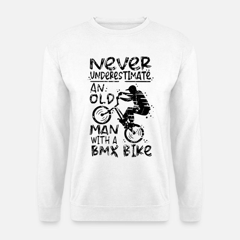 BMX Opa - Unisex Pullover - Weiß