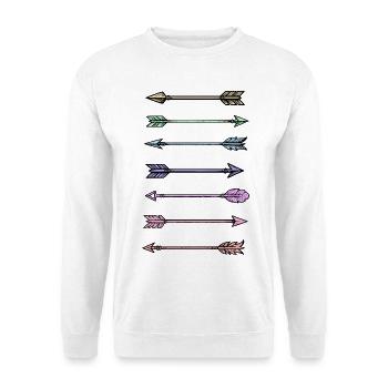 Colorful Arrows Design - Unisex Sweatshirt - white - Front