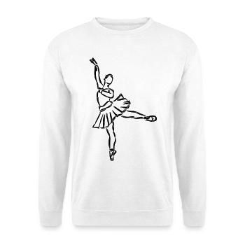 Ballet Girl Sketch - Unisex Sweatshirt - white - Front