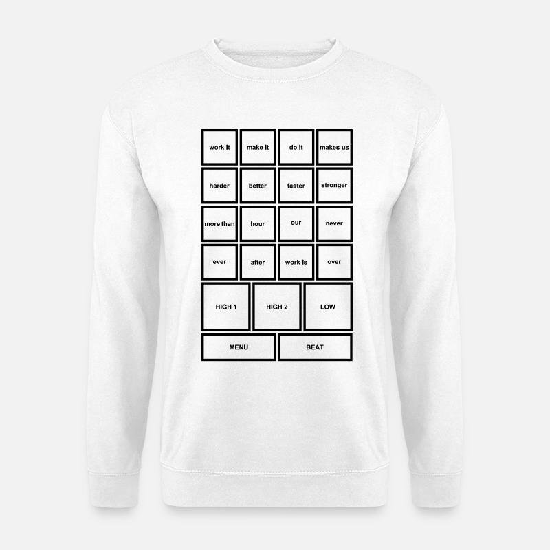 Travaillez-le – Motivation, pouvoir et progrès - Sweat-shirt Unisexe - blanc