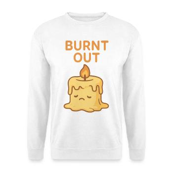 Ausgebrannte Kerze Stimmung T-Shirt - Unisex Pullover - Weiß - Vorne