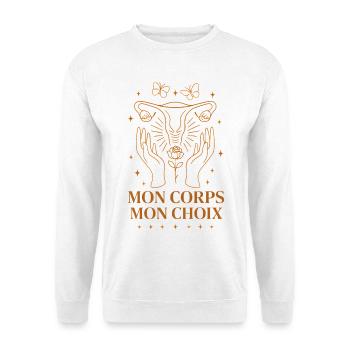 Mein Körper Meine Wahl Feminismus Freiheit - Unisex Pullover - Weiß - Vorne