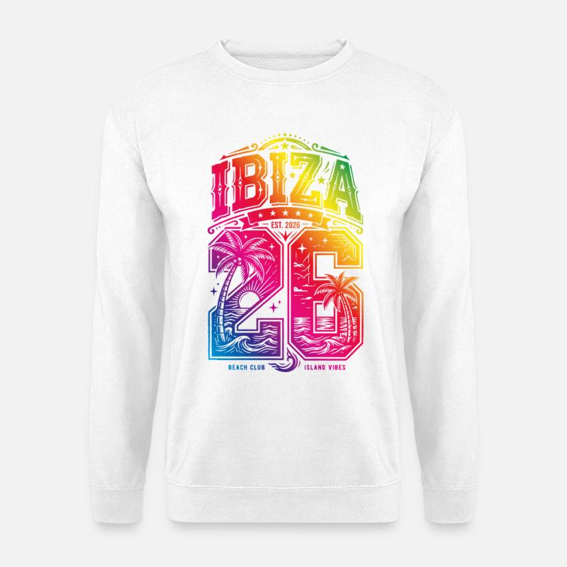 Ibiza 26 Bunt 2026 - Unisex Pullover - Weiß