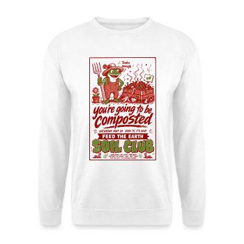 Urban Gardening Soil Club Feed The Earth - Unisex Pullover - Weiß - Vorne