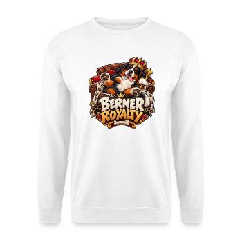 Berner Royalty - Unisex Pullover - Weiß - Vorne - Alina (178cm) & Michal (187cm)