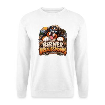 Berner Urlaubsmodus - Unisex Pullover - Weiß - Vorne - Alina (178cm) & Michal (187cm)