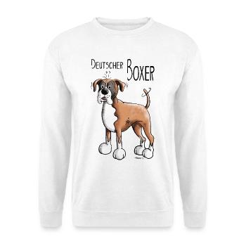 Deutscher Boxer - Unisex Pullover - Weiß - Vorne