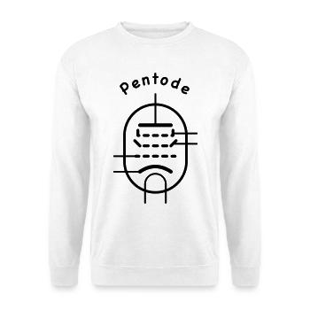 Vacuum Tube Symbol Pentode - Unisex Sweatshirt - white - Front