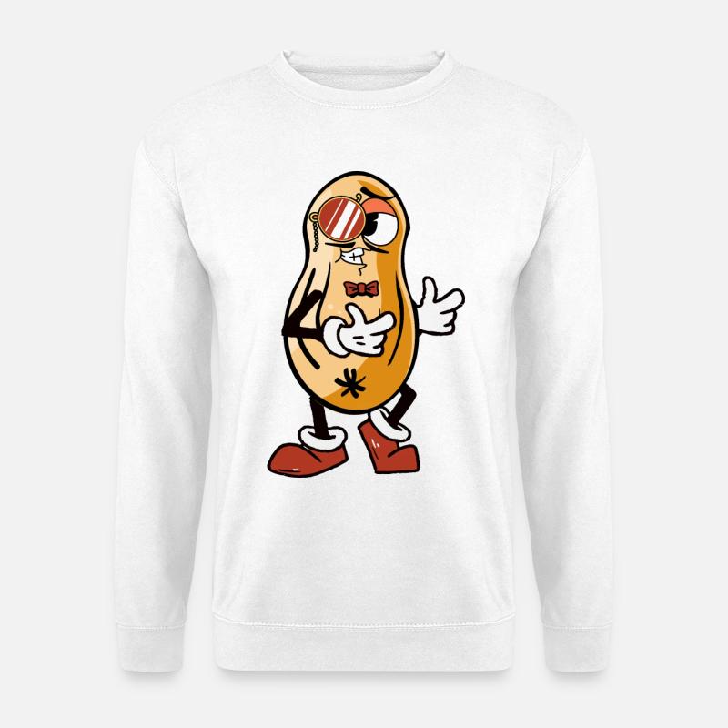 Coole Erdnuss - Unisex Pullover - Weiß