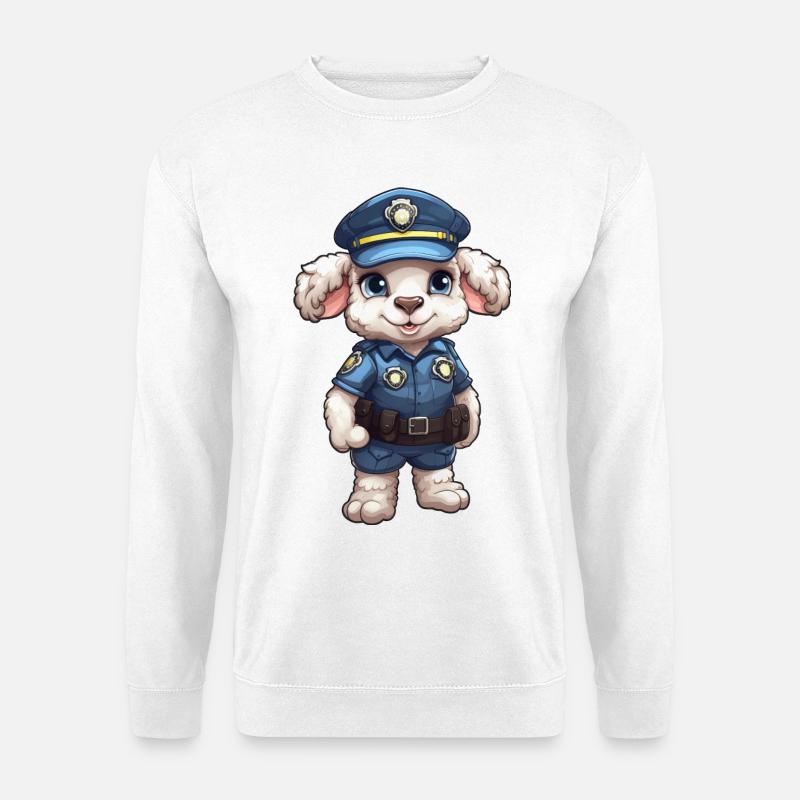 Polizei Schaf - Unisex Pullover - Weiß