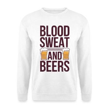 Blood Sweat And Beers - Unisex Sweatshirt - white - Front