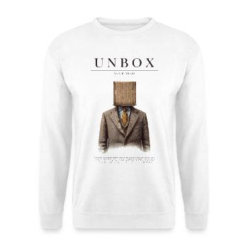 Unbox Your Mind - Unisex Sweatshirt - white - Front