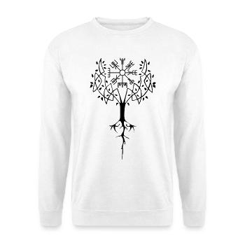 Runic Tree of Life (Black) - Unisex Sweatshirt - white - Front