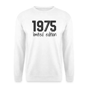 1975 Limited Edition Retro Geburtstag Jahrgang Des - Unisex Pullover - Weiß - Vorne