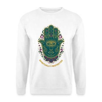 Spirituality Spiritually Protected Sacred Geometry - Unisex Sweatshirt - white - Front