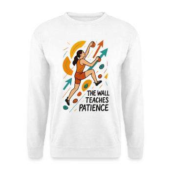 Bouldering Women Motivation - Abstract Art - Unisex Sweatshirt - white - Front