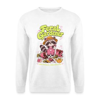 Plantes de jardinage biologique Feral Gardener - Sweat-shirt Unisexe - blanc - Devant