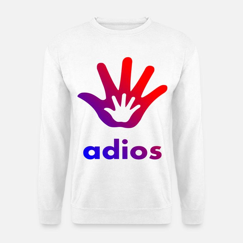Adios Hand - Unisex Pullover - Weiß