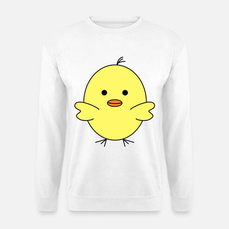Yellow chick - Unisex Sweatshirt - white