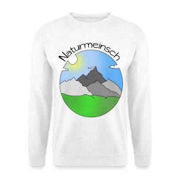 Naturmeinsch - Nature Girl, Dialect - Unisex Sweatshirt - white - Front