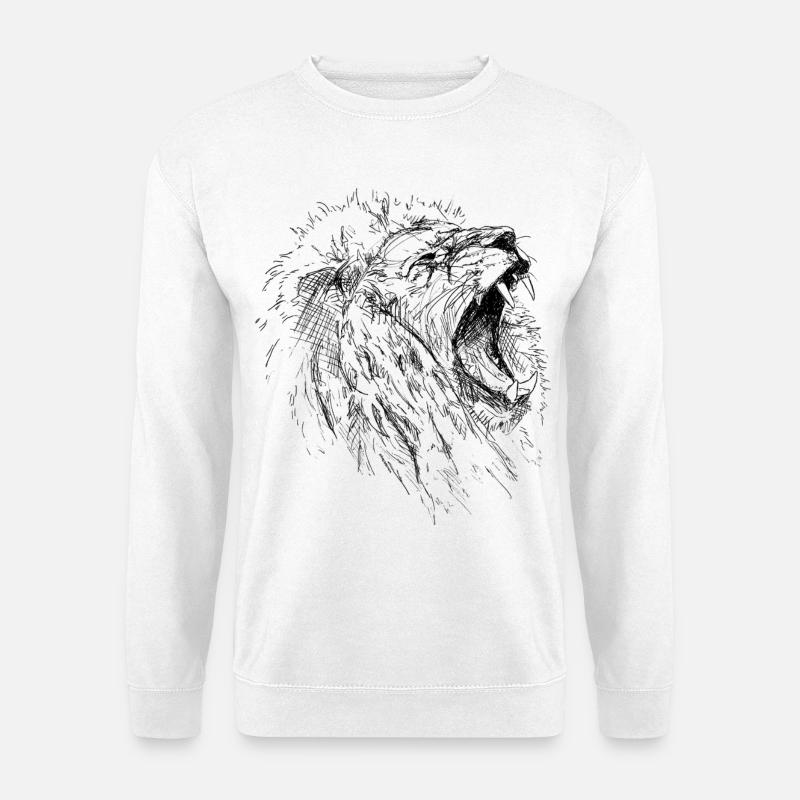 Löwe - Unisex Pullover - Weiß