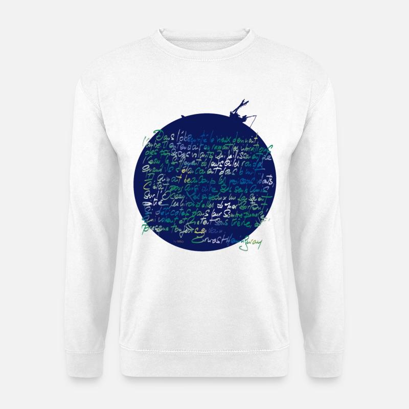 Der alte Mann und das Meer - Unisex Pullover - Weiß