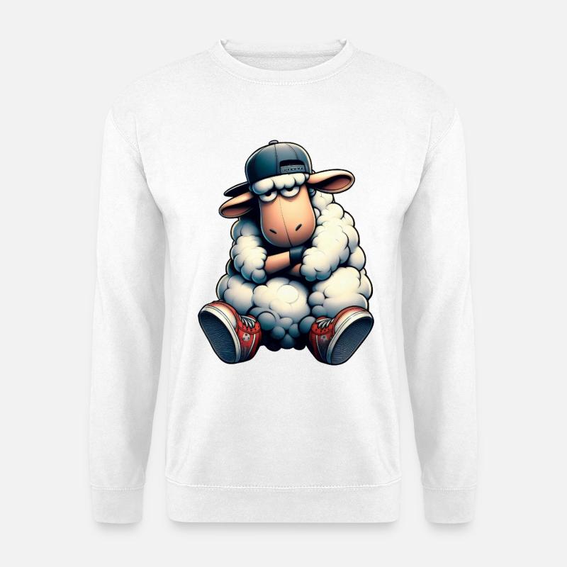 HipHop-Schafe - Unisex Pullover - Weiß