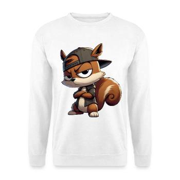 Eichhörnchen Hiphop Kappe - Unisex Pullover - Weiß - Vorne