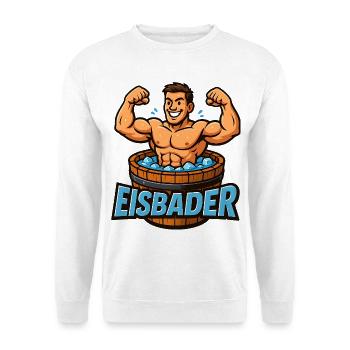 Eisbaden Kälte ist Kraft Motivation  - Unisex Pullover - Weiß - Vorne