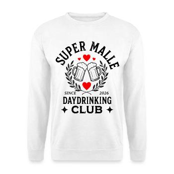 Malle 2026 Super Malle Daydrinking Club - Unisex Pullover - Weiß - Vorne