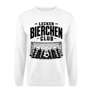 Lecker Bierchen Club Fußball 2026 Edition - Unisex Pullover - Weiß - Vorne